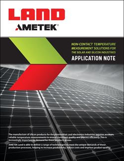 Non-Contact Temperature Measurement Solutions for the Solar And Silicon Industries – Application Note